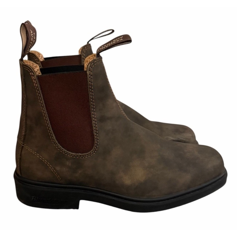 Blundstone Classic Unisex Chelsea Boots Rustic Brown Size 7.5 AU/UK